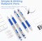 Ballpoint Pens, Blue Ink Pens Medium Point 0.7mm, Retractable Ballpoint Pens Bulk Long Lasting Smooth Writing with Anti-Slip Grip for Journaling Office Supplies School Women Men (12 Pack)